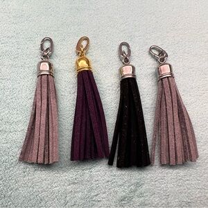 Elegant Leather Tassel Necklace Set